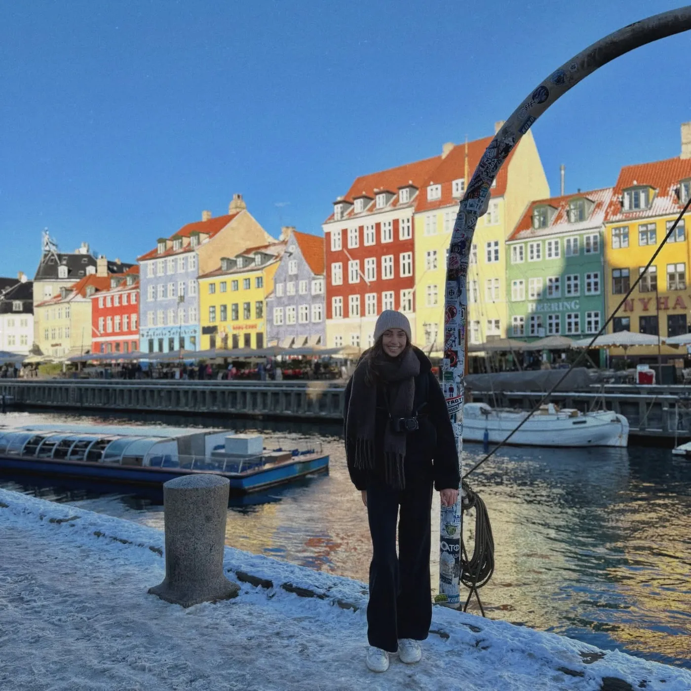 Colourful houses along the canal, Copenhagen